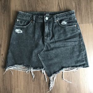 BDG Black/Gray Denim Mini Skirt (Urban Outfitters)